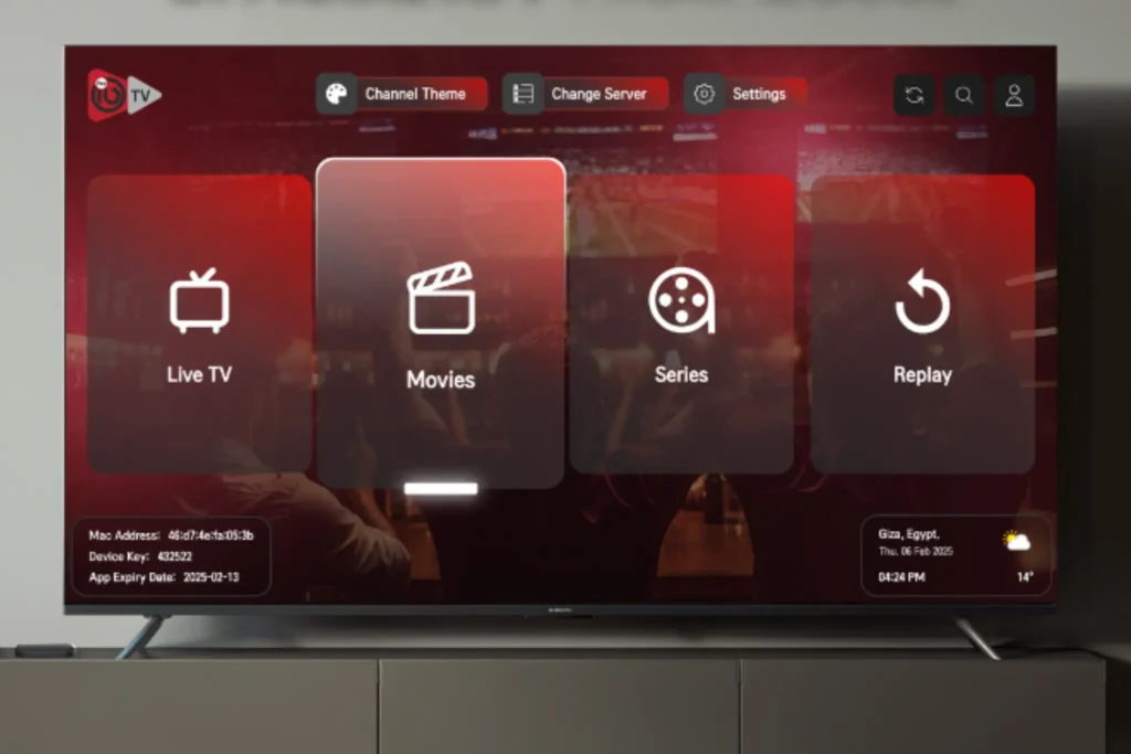 ibo player iptv Menüoberfläche auf Smart TV, Installation ibo player fire tv stick Anleitung.